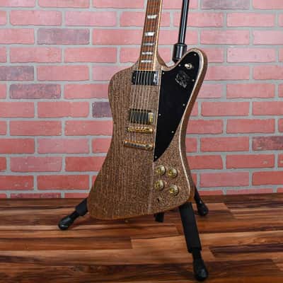 Gibson Custom Shop Original Firebird V 1 of 1 Gold Sparkle NAMM 1991 Owned by G.E. Smith / Signed & Dated by Tom Murphy w/OHSC image 5