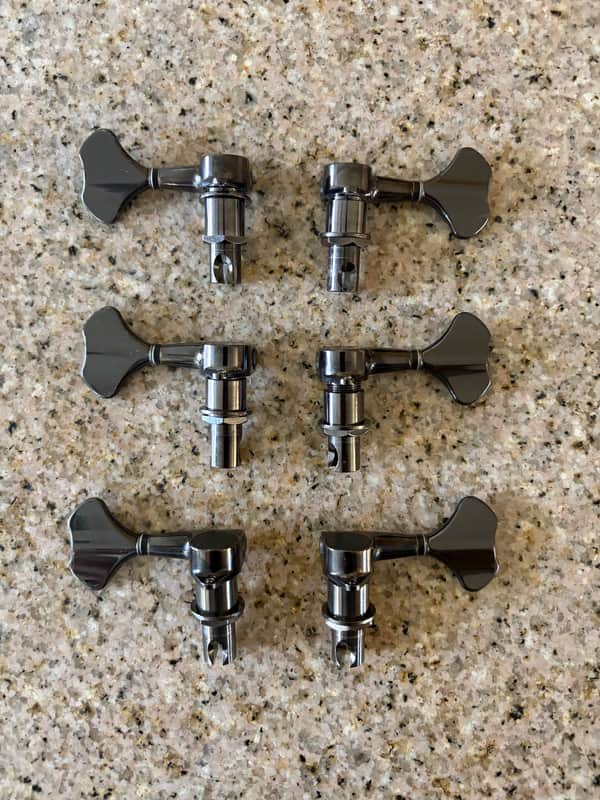 Gotoh GB707 3+3 Bass Tuners - Cosmo Black image 1