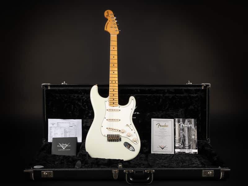 2012 Fender Custom Shop '69 Reissue Stratocaster Relic MN - Olympic White | USA Limited Edition 1 / 30 Reverse Headstock Abigail Ybarra Handwound Pickups Jimi Hendrix Style | CoA OHSC image 1