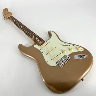 2021 Fender Vintera Road Worn 60’s Stratocaster – Firemist Gold image 1