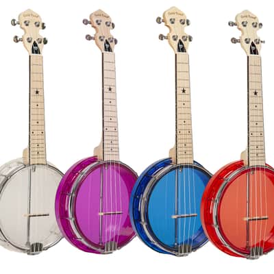Gold Tone LG-A Little Gem See-Through Banjo Ukulele Amethyst w/Gig Bag image 7