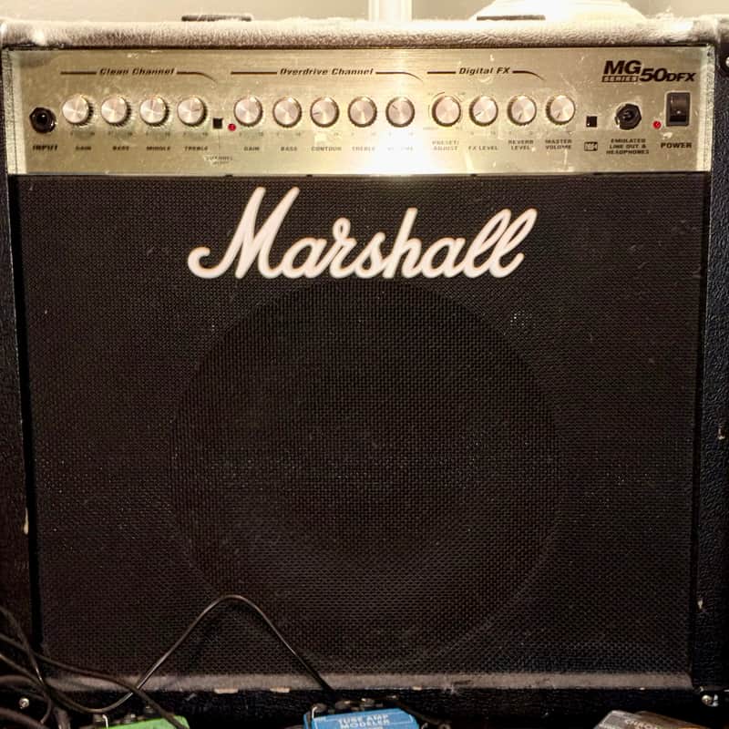 Marshall MG MG50DFX 2-Channel 50-Watt 1x12" Solid State Guitar Combo 2004 - 2008 - Black image 1