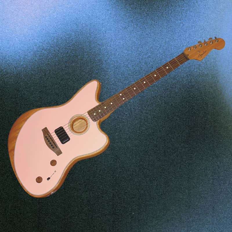 Fender Acoustasonic Player Jazzmaster 2022 - Present - Shell Pink image 1