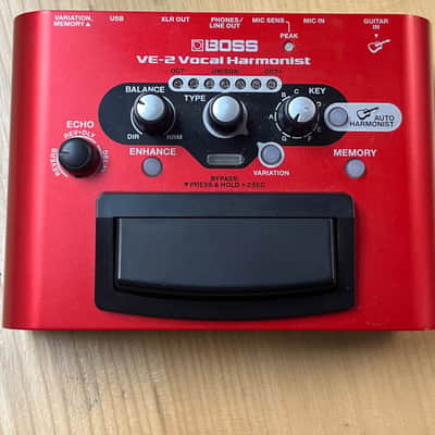 Boss VE-2 Vocal Harmonist Multi-Effect Unit 2014 - Present - Red
