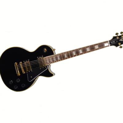 Epiphone Les Paul Custom Pro 2014 Electric Guitar – Used 2014 - Ebony Gloss Finish image 1