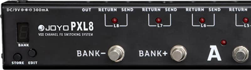 JOYO PXL8 JOYOエフェクター Amazon.com: JOYO PXL8 Foot Pedal Controller 8 FX Loop Programmable
