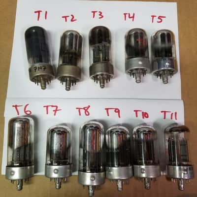 NU National Union 7N7 Loktal tNOS AT1000 TESTED Balanced! PI Vacuum Tube greyglass T1 rare support rods triple mica early military dual triode (like 6SN7) 1941-1946 image 13