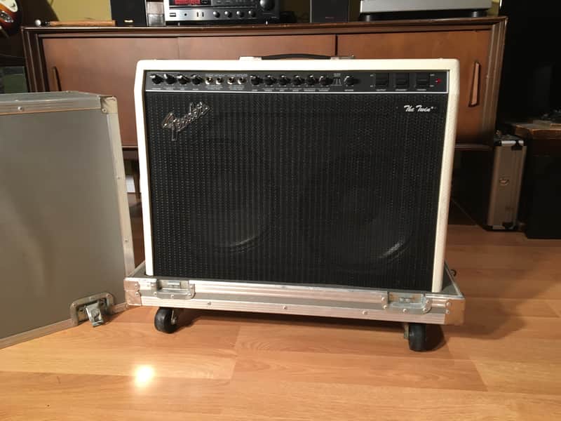 Fender The Twin Reverb 1988 - White Snake Skin Tolex image 1