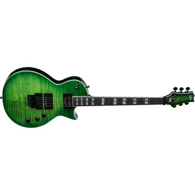 ESP LTD Alex Skolnick AS-1 Signature Electric Guitar - Lime Burst/Lime Green image 4