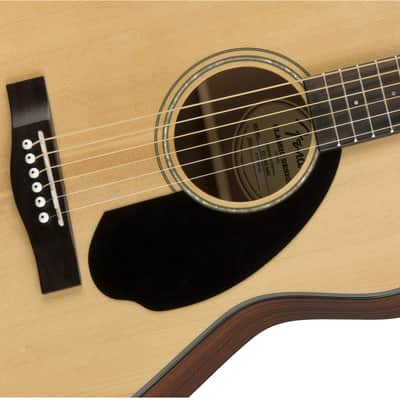 Fender CC-60S Concert, Walnut Fingerboard Acoustic Guitar, Natural image 1