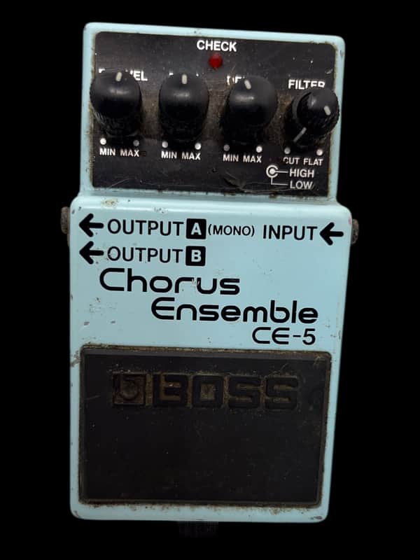 Boss CE-5(a) Chorus Ensemble (Dark Gray Label) 2001 - Present - Blue X8176 image 1