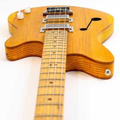 Malinoski Nero Bass #398 – 30" Short Scale Hollowbody with Handwound Type14HB Pickups image 9