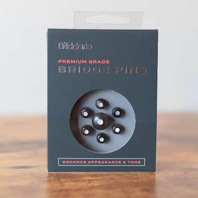 D'Addario PWPS9 Premium Grade Bridge End Pins, Ebony image 6