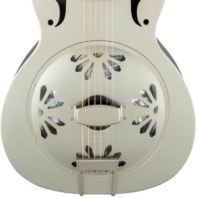 Gretsch G9201 Honey Dipper Round-Neck Brass Body Resonator Guitar - Weathered Pump House Roof image 1