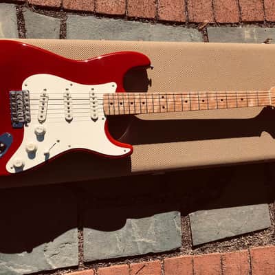 1997 Fender Custom Shop 1958 Stratocaster Dakota Red figured Birdseye neck image 3