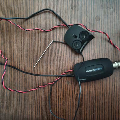 Fishman Matrix Infinity VT Acoustic Pickup with Wide Saddle 2010s - Black image 1