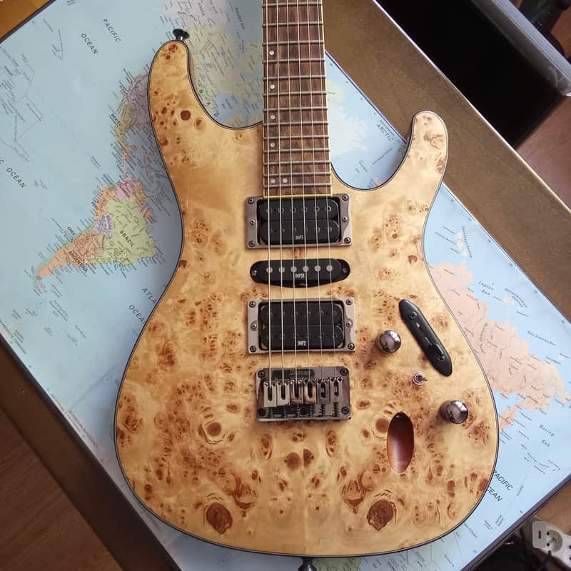 Rare : Ibanez S771PB-NTF Poplar fixed bridge , sent in case image 1