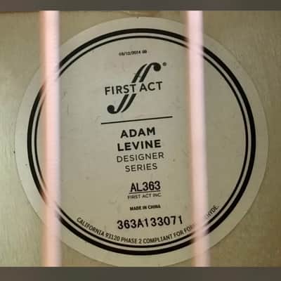 FIRST ACT Adam Levine Designer Series AL383 36” Acoustic Parlor 3/4 Guitar image 12