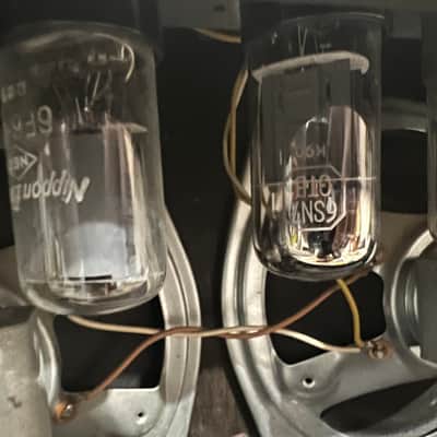 Vintage 1960’s Teisco 73 Tube Amplifier Twin 8” Speakers w Tremolo MIJ Japan Guitar Amp image 11