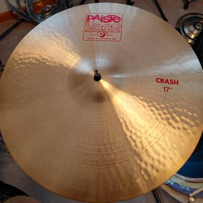 VIDEO! Paiste 2002 17" Crash Nice Shape Why pay $370?? image 1