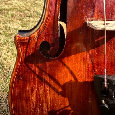 Old Grafted Montagnana Label Violin attributed to Nicholas Vasich 4/4 image 12