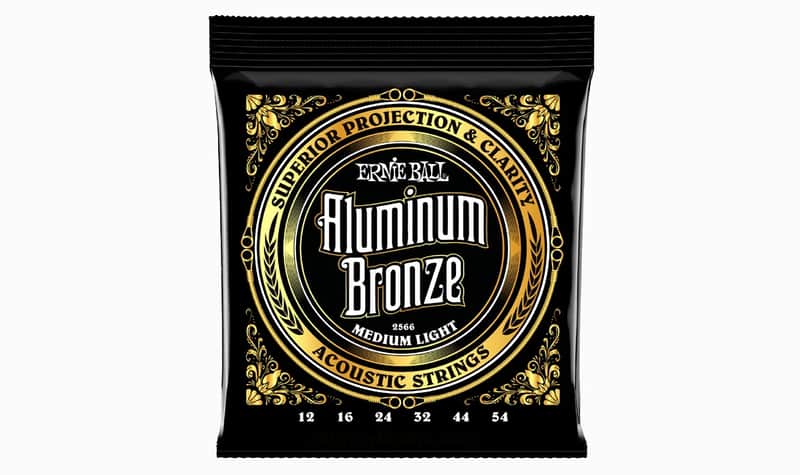 Immagine Med-Light Aluminum-Bronze Acoustic Guitar String Set 12-54 Gauge High-Projection & Definition Copper+Aluminum Blended Alloy-Wnd Over M-Steel Hex-Core - 1