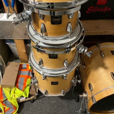 GMS SL series 5pc drums 10/12/14/20” w/ 14”x5.5” snare Natural birch image 2