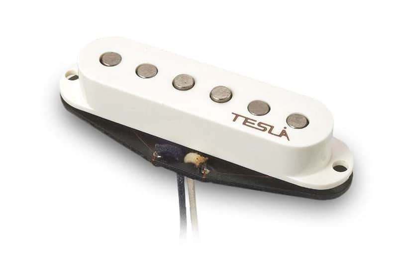 Tesla OPUS-S1 Single Coil Guitar Pickup. Middle. White. Made in Korea image 1