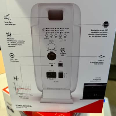 IK Multimedia iLoud MTM MkII Active Studio Monitor Pair with ARC System 2024 - Present - White image 7
