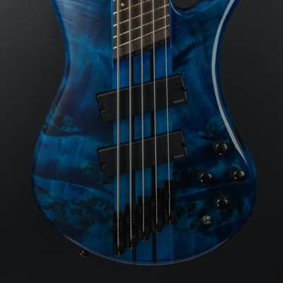 Spector NS Dimension 5 Multi Scale - Black & Blue Gloss image 2