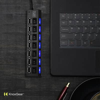 Knox Gear Universal 7-Port 2.0 USB Hub image 7