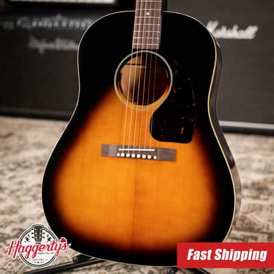 Epiphone 1942 Banner J-45 Reissue Acoustic-Electric Guitar - Vintage Sunburst with Hardshell Case image 1