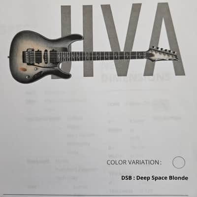 IBANEZ JIVA 10 DEEP SPACE BLONDE SOLID BODY ELECTRIC GUITAR 2018 - DEEP SPACE BLONDE image 19