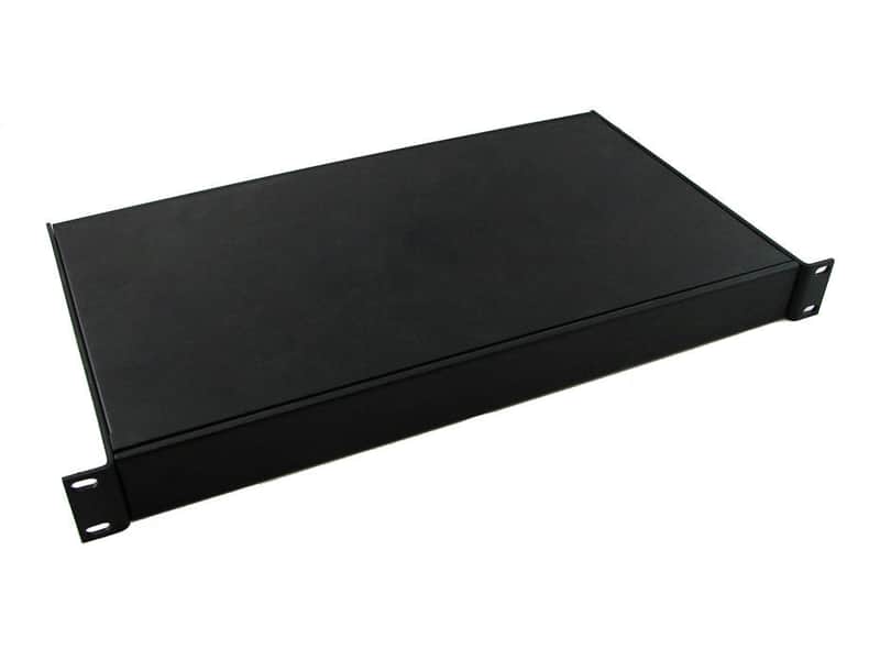 PROCRAFT ARBN-1U-10-BK 1U 10" Deep All Aluminum 19" Rack Mount Project Box image 1