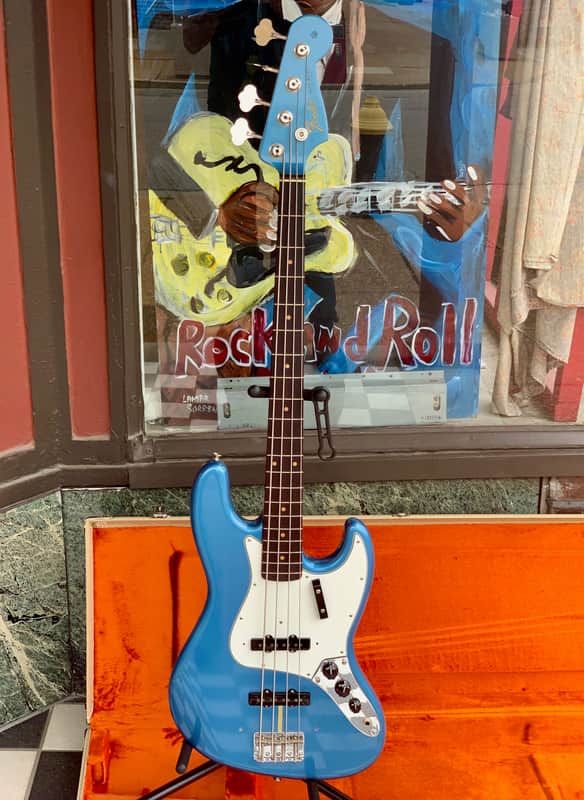 Fender American Vintage Jazz Bass 2013 - Lake Placid Blue image 1