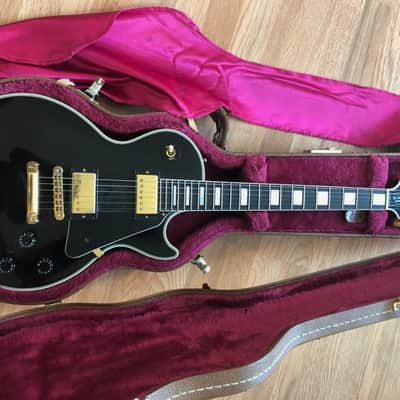 Gibson Custom Shop Les Paul Custom 2007 Black Beauty Gold - Set up by SF Guitarworks image 1
