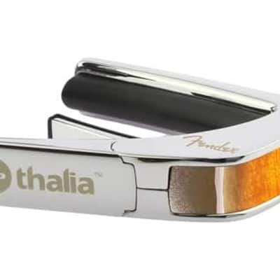 Thalia Guitar Capo - Fender Officially Licensed w/Fender Specific Fret Pads (Sunburst w/White Spaghetti Logo) image 2