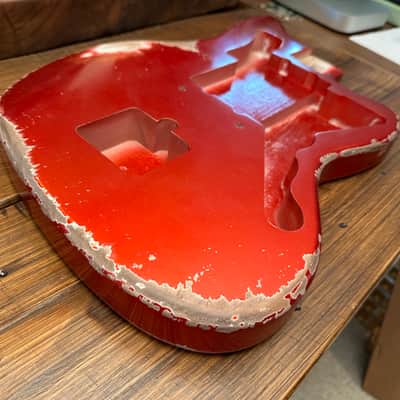 MJT Jazzmaster body - Red Metallic, Pool Rout image 4