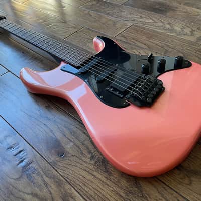 1980s Fresher HSS Stratocaster Electric Guitar Shell Pink Floyd Rose MIJ Japan image 4