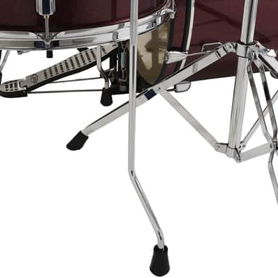 Pacific Drums Center Stage Complete Drumkit, 5 Drum Set, Ruby Red Sparkle, 7x10, 8x12, 14x16 Floor, 16x22 Kick, 5x14 Snare (PDCE2215KTRR) image 5
