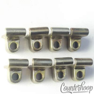 *Ludwig 8x Tension T-Rod Clips Single-Flange Rim Floor/Tom/Snare Drum USA Nickel image 1