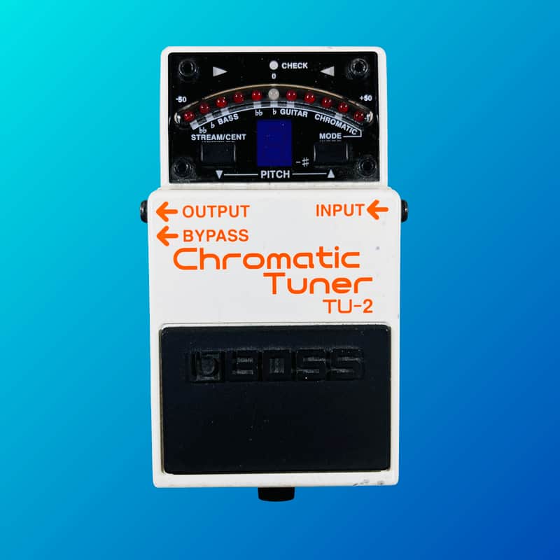 Boss TU-2 Chromatic Tuner (Dark Gray Label) 1998 - 2009 White