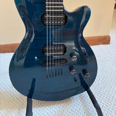 Godin  LGX 1999 Pacific Blue with Piezo Acoustic Hybrid, RARE image 2