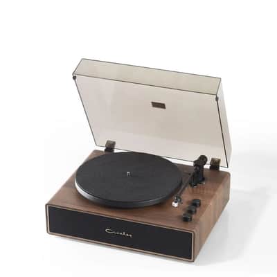 Crosley CR6046A 2-Speed Stave Turntable Record Player - Walnut and Gold-NEW image 15