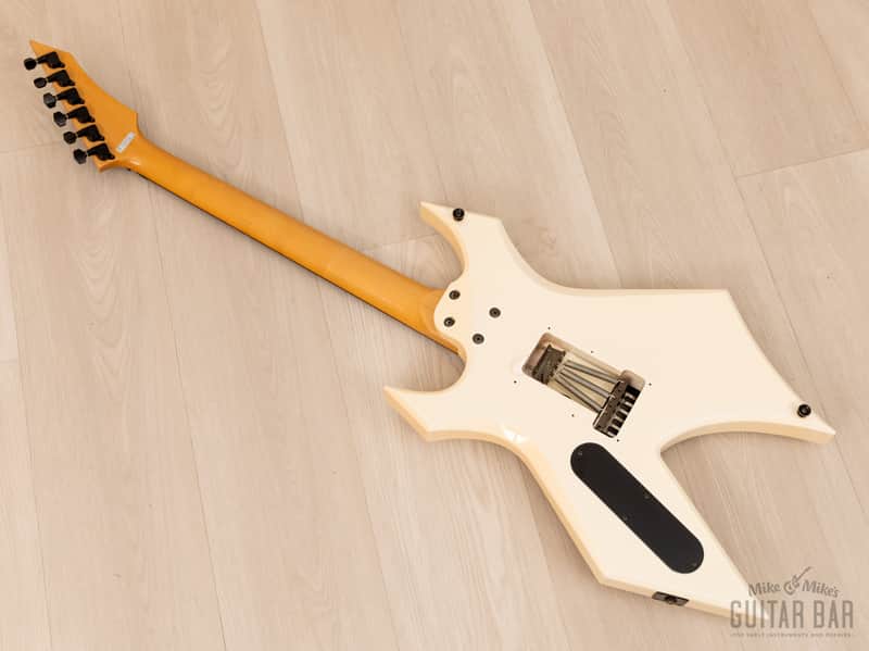 1992 BC Rich Warlock WGR-2X NJ Series White w/ Reverse Headstock