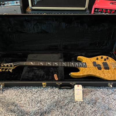 Rare USA Hamer Chaparral Max 4-string bass quilted maple with original hardshell case image 2