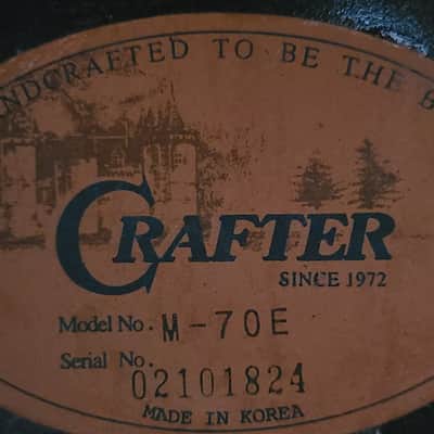 Crafter M-70E Acoustic-Electric Mandolin image 2