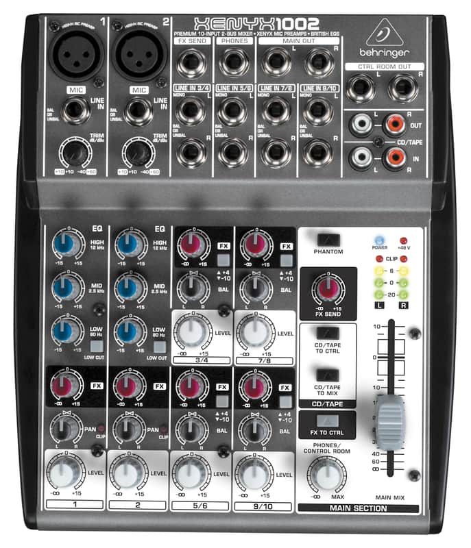 Behringer Xenyx 1002 10-Input Mixer image 1
