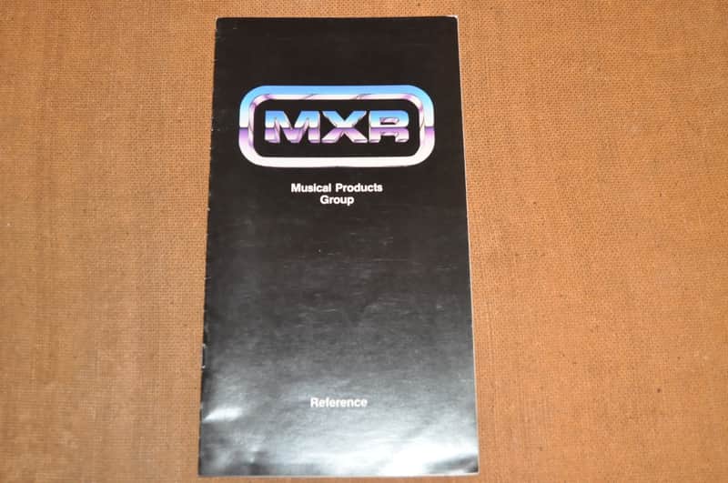 MXR MXR vintage catalog booklet brochure Block Letters all guitar pedals B image 1