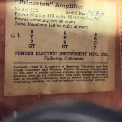 1953 Fender Princeton image 5
